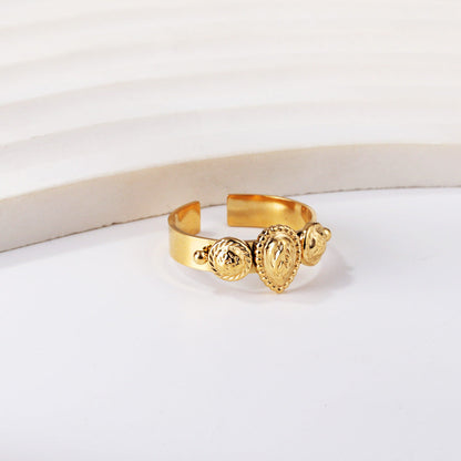 ASON Religious beliefs three teardrops protruding ring