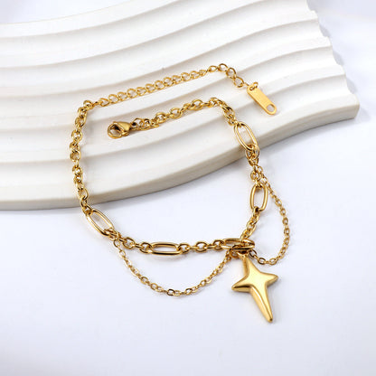 Lucky star charm bracelet