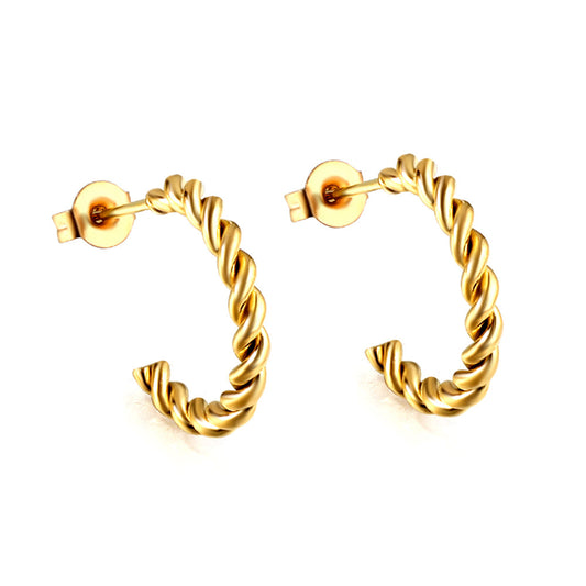 Open half-round ear buckle 2.5*17mm
