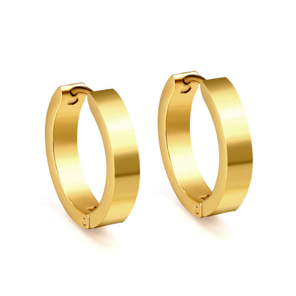Gold flat ear clasp 4*20mm