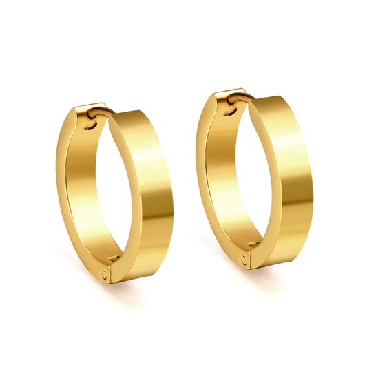 Gold flat ear clasp 4*20mm