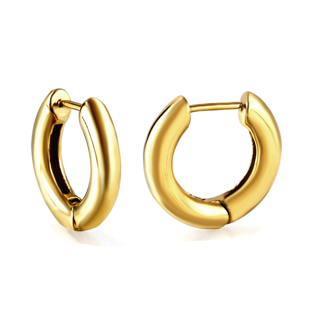 Gold ear clasp 4*18mm