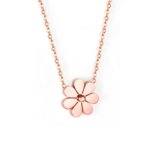 14K Zouju N+P necklace in rose gold 45+5cm
