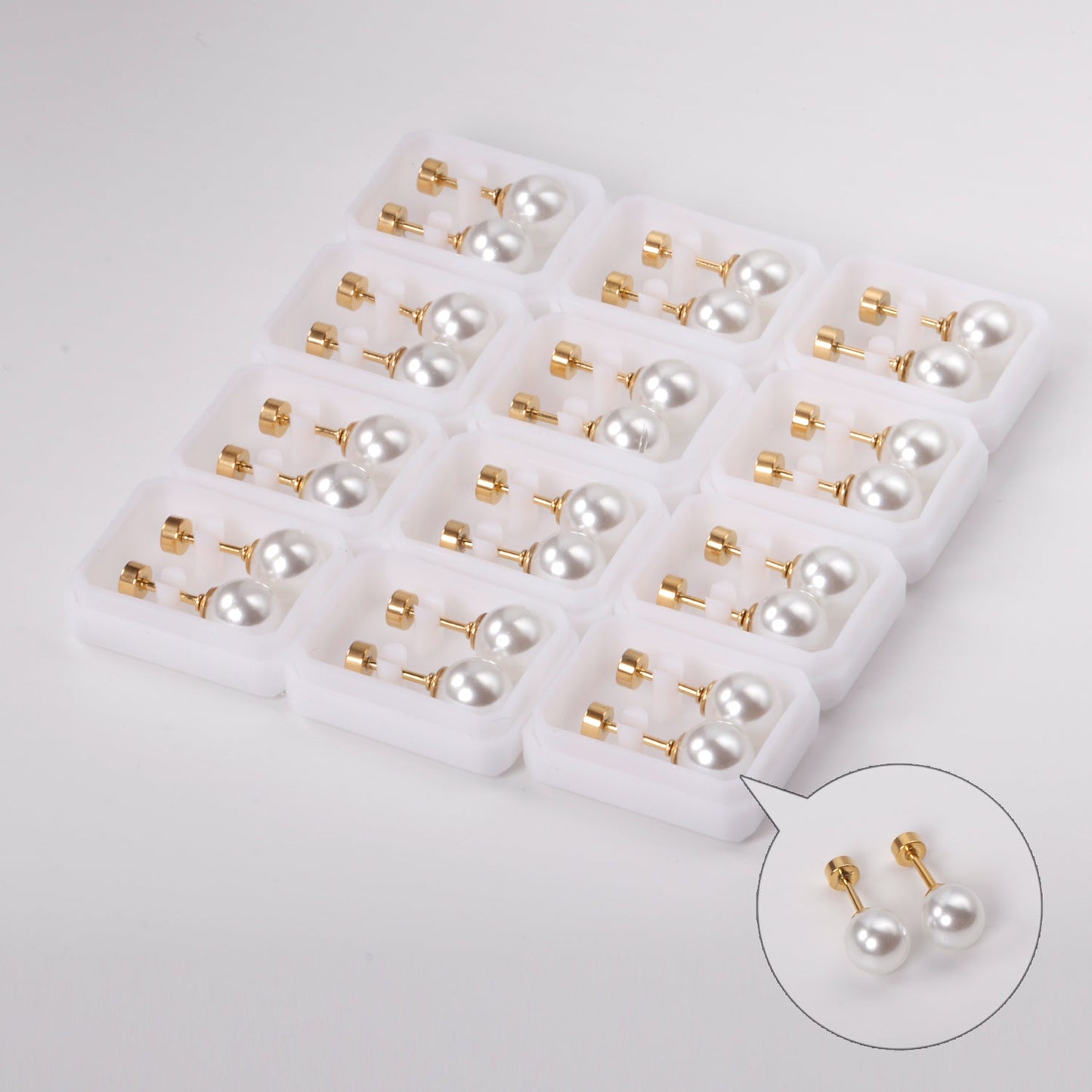 4~8mm steel color/golden white pearl screw plugs