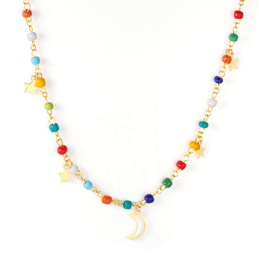 7x9mm star+8.5x12mm moon pendant+5mm