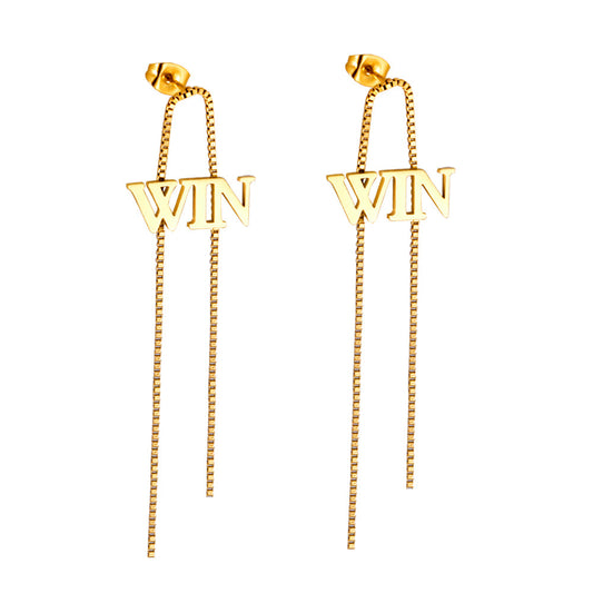 Fashion WIN With Chain Stud Earrings for women