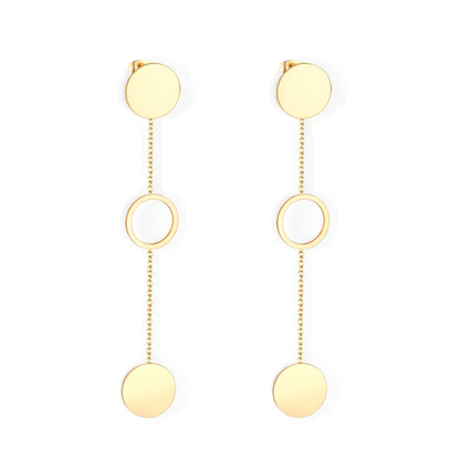 15mm Round Polished Earrings