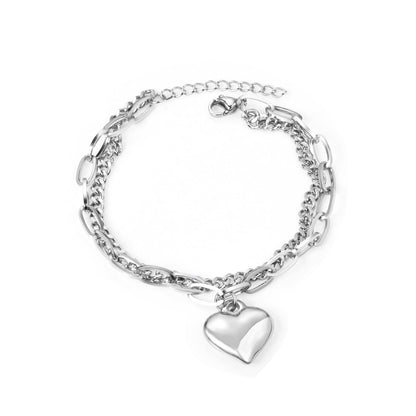 17.5*18.50mm with heart bracelet 18+3cm