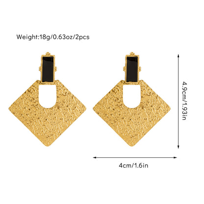 Original design women's earrings small jewelry simple 18K gold earrings