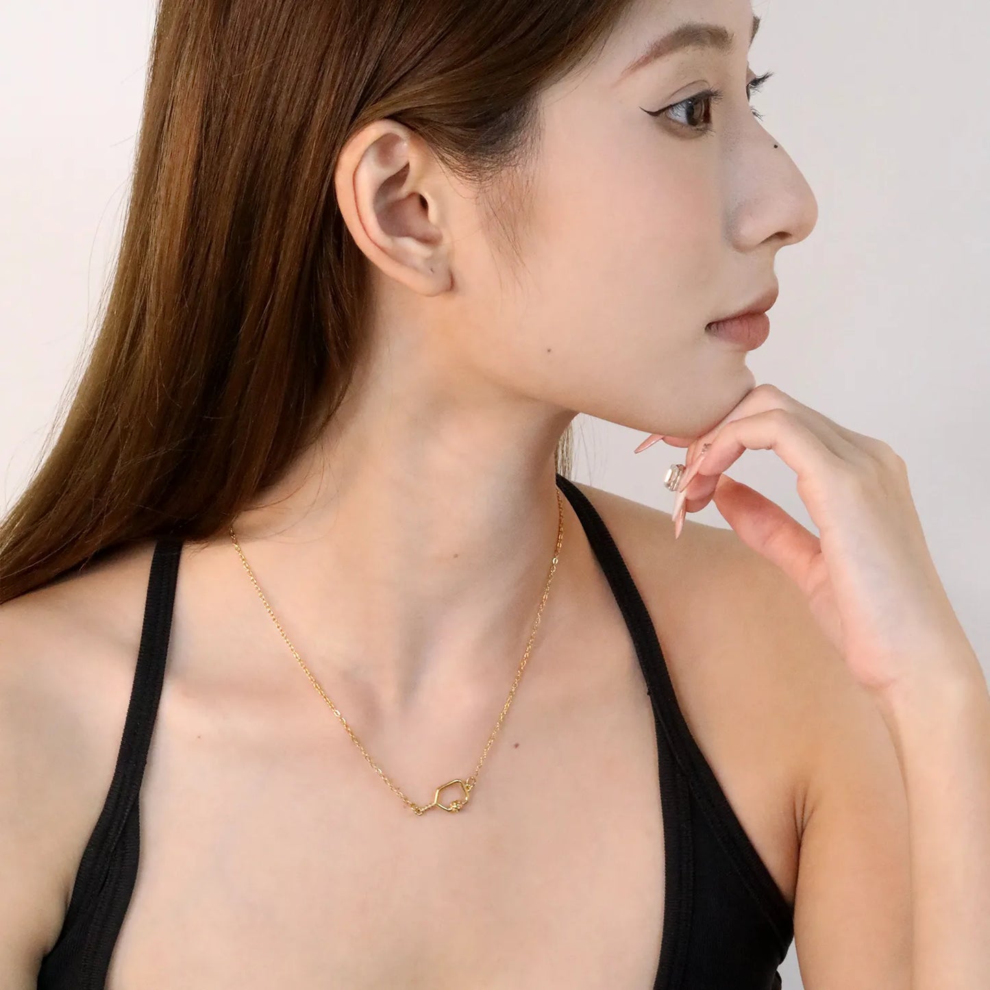 🎾✨ Tennis Racket Pendant Necklace | 20x11.3mm Racket & Ball Charm with 6mm Coin | Gold Plated Stainless Steel Chain 42+5cm | Sports Jewelry Wholesale