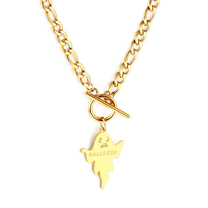 Halloween 2022 New Collier For Man/Woman Celebrate Jewelry On Neck Stainless Steel Waterproof Skull Charms Necklace