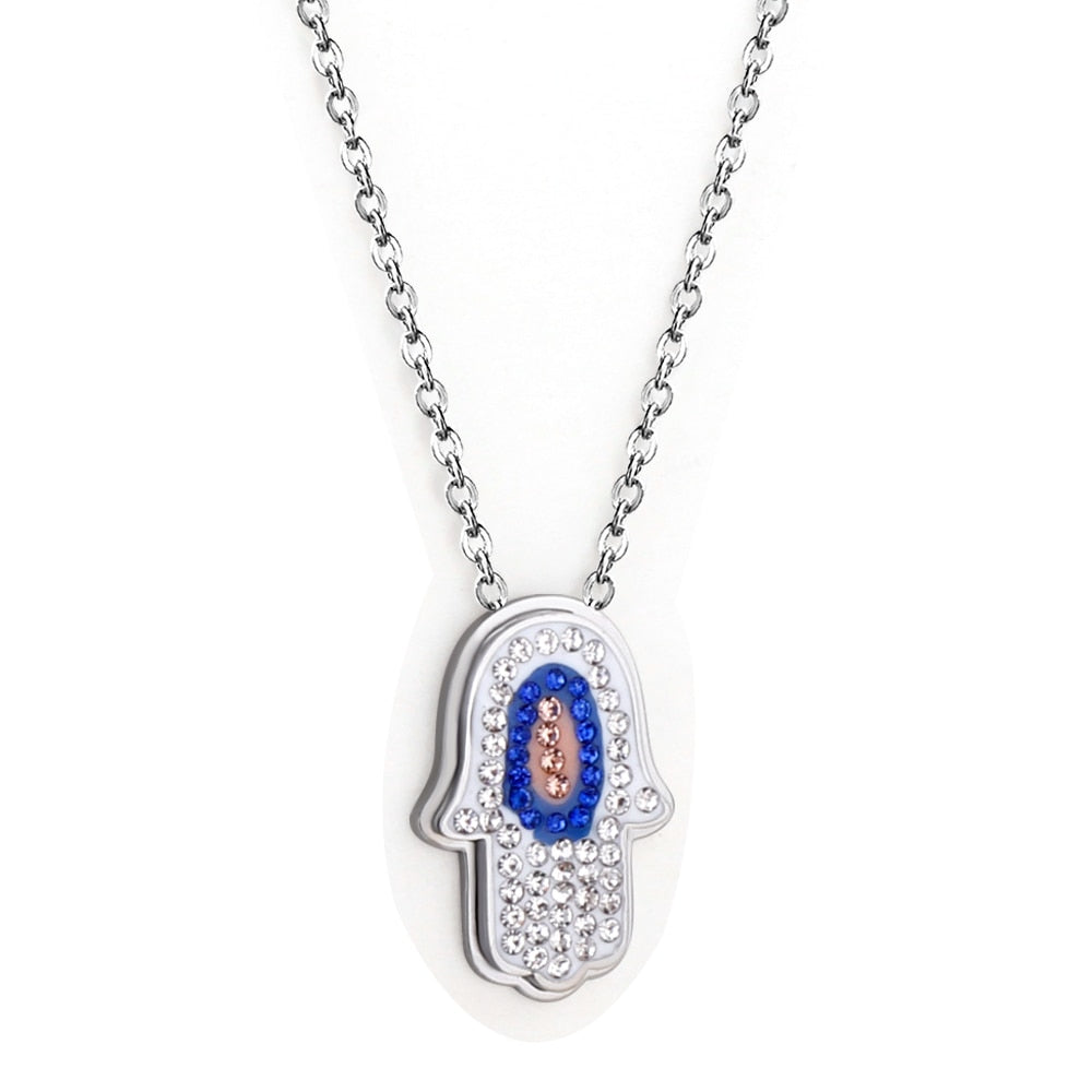 Blue Turkish Eyes Jewelry Evil Eyes Necklaces For Woman Stainless Steel Choker Fashion Aesthetic Eyes Strange Thing
