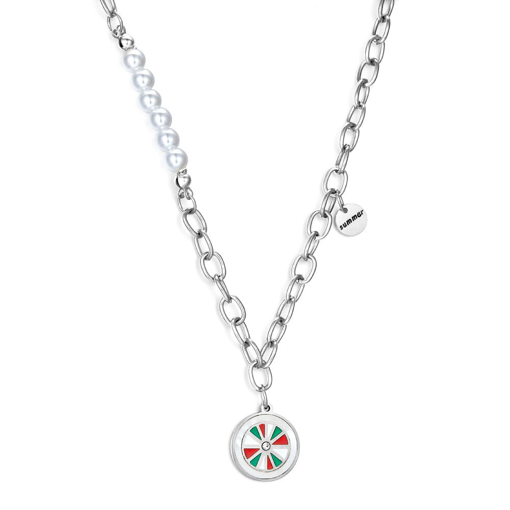 Summer Vacation New Design Statement Pendant Necklace For Woman Man Link Chain Necklaces Cute Charms Beach Jewelry
