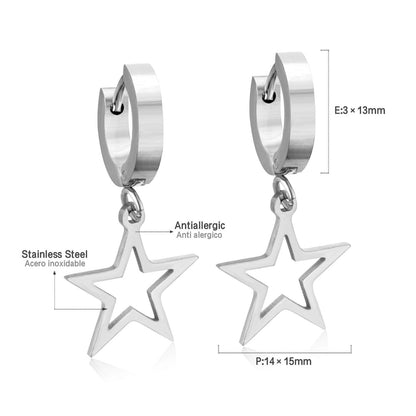 ASON Korean Statement Drop Dangle Geometric Earrings 2022 for Women Stainless Steel Hanging Earring Set for Female Jewelry