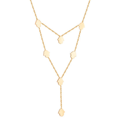 Vintage Necklace Collars Heart Star Astronaut Pendants Layers Jewelry No Fade Box Chains Necklace Female Party