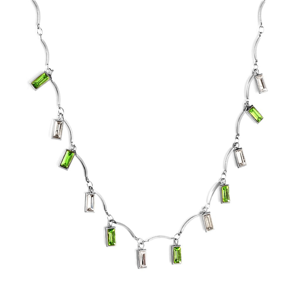 Green AAA Zirconia Collier For Woman Party Luxury Decor  Fairy Aesthetic Triple Chain Necklaces Multilayer Choker