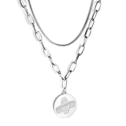 Halloween 2022 New Collier For Man/Woman Celebrate Jewelry On Neck Stainless Steel Waterproof Skull Charms Necklace