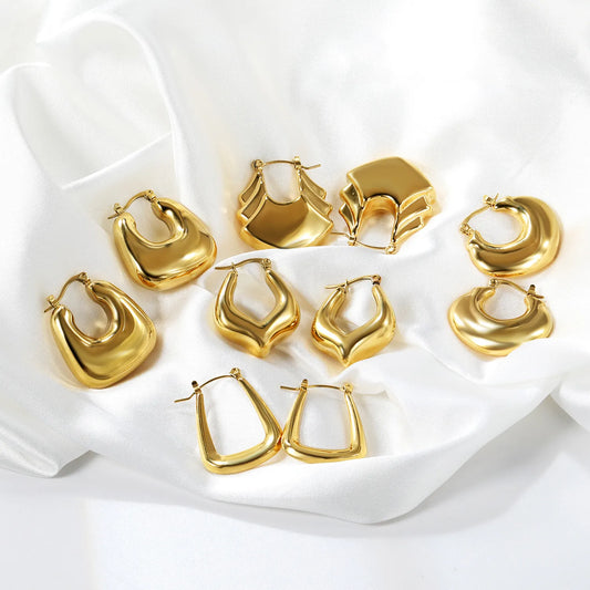 Wholesale 18K gold plated Stainless Steel Hypoallergenic Earrings – Bulk Wholesale (12+ Pairs) 🌍 EU/US Supplier Trendy & Durable