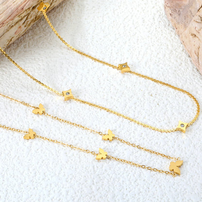 ✨ 18k gold plated 45/40+5cm Stainless Steel Chain Necklace Wholesale (MOQ 12+) | Durable Jewelry Chains 🌍 | Box/Cable/Rope/Franco Links