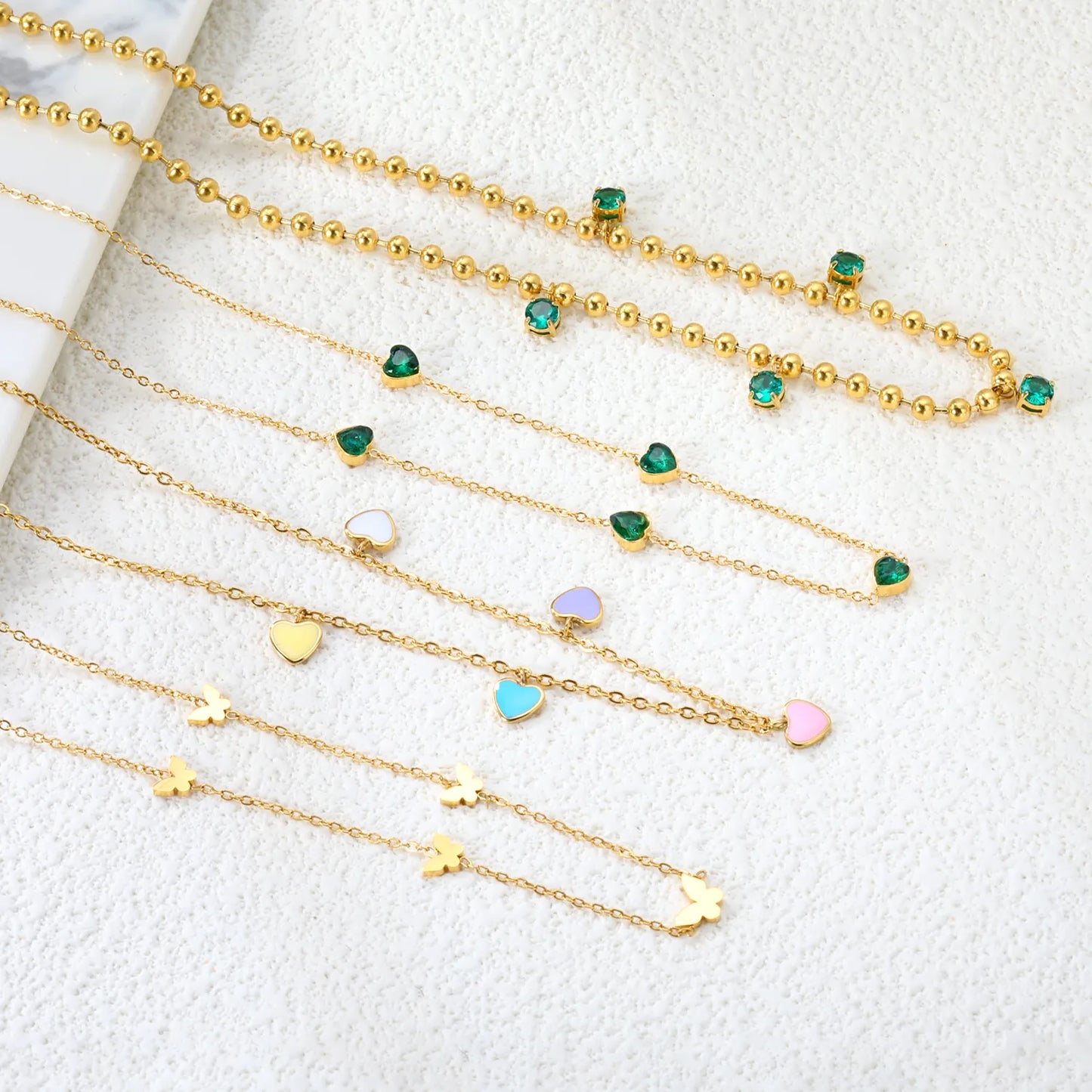 ✨ 40+5cm 18k gold plated Zircon Stainless Steel Chain Necklace Wholesale (MOQ 12+) | Durable Jewelry Chains 🌍 | Box/Cable/Rope/Franco Links