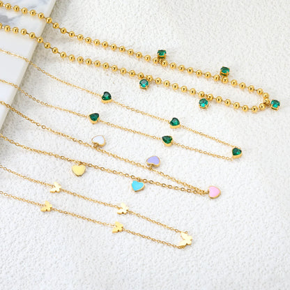 ✨ 40+5cm 18k gold plated Zircon Stainless Steel Chain Necklace Wholesale (MOQ 12+) | Durable Jewelry Chains 🌍 | Box/Cable/Rope/Franco Links