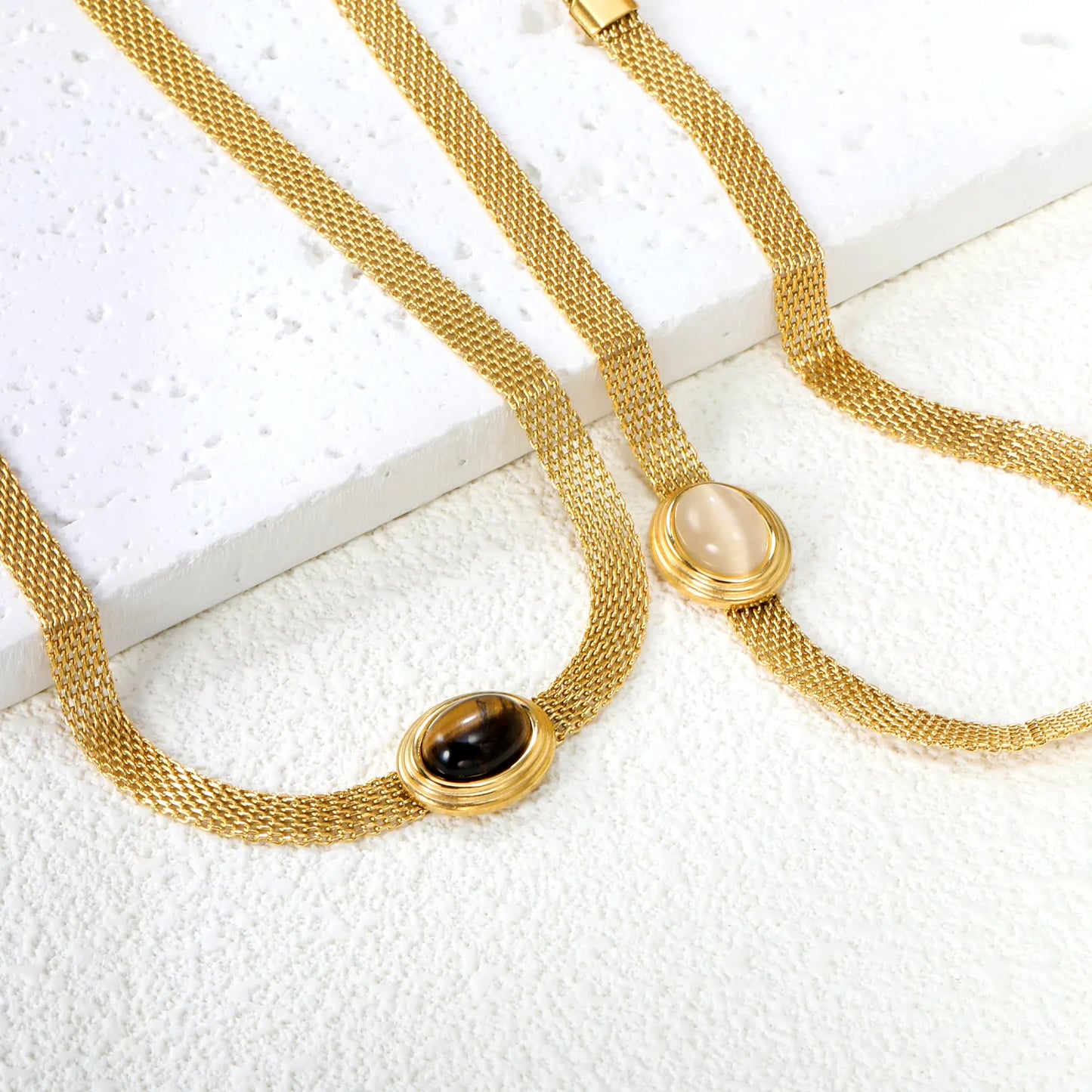 ✨ 18k gold plated Width 8.1mm/40+5cm Stainless Steel Chain Necklace Wholesale (MOQ 12+) | Durable Jewelry Chains 🌍 | Box/Cable/Rope/Franco Links