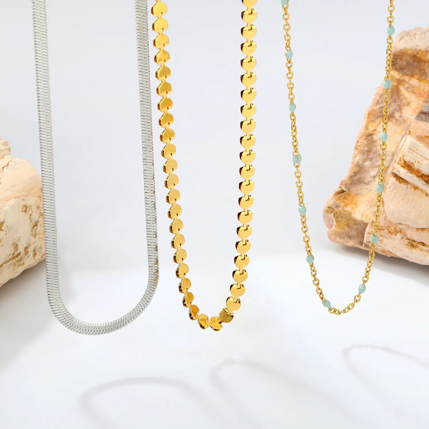 ✨ 42+5cm PVD 18k gold Stainless Steel Chain Necklace Wholesale (MOQ 12+) | Durable Jewelry Chains 🌍 | Box/Cable/Rope/Franco Links