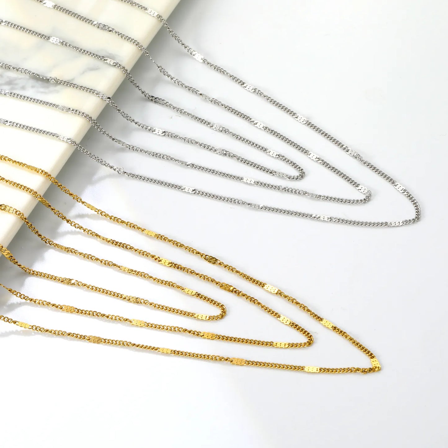✨ PVD 18k gold Width 1.5mm Stainless Steel Chain Necklace Wholesale (MOQ 12+) | Durable Jewelry Chains 🌍 | Box/Cable/Rope/Franco Links