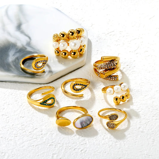 Artificial Stackable Rings Fashion ring – Asonsteel