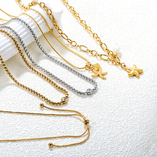 ✨ Stainless Steel Necklaces Wholesale (MOQ 12+) | Hypoallergenic Chains & Pendants 🌍  | Tarnish-Free Jewelry