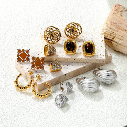 ✨ Stainless Steel Hypoallergenic Earrings – Bulk Wholesale (12+ Pairs) 🌍 EU/US Supplier Trendy & Durable