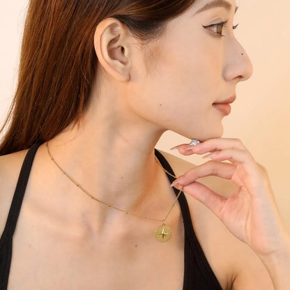 ✨ Wholesale Gold Stainless Steel Beaded Side Chain Necklace | 0.4mm Beaded Chain 40+5cm with Oval Lobster Clasp | Ready for Pendants