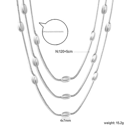 ✨ 120+5cm 18k gold plated Extended layering Stainless Steel Chain Necklace Wholesale (MOQ 12+) | Durable Jewelry Chains 🌍 | Box/Cable/Rope/Franco Links