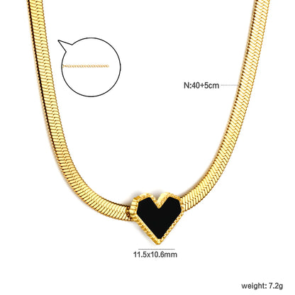 ✨ PVD 18k gold Love Shape Stainless Steel Chain Necklace Wholesale (MOQ 12+) | Durable Jewelry Chains 🌍 | Box/Cable/Rope/Franco Links