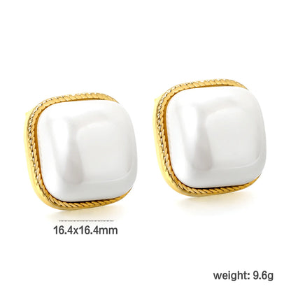✨ 18K Gold-Plated Pearl Earrings Wholesale (MOQ 12+) |  Stainless Steel Hypoallergenic 🌍 | Fake Pearl Studs & Dangles