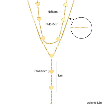 ✨ PVD 18k gold Stainless Steel Layering tassel Necklaces Wholesale (12+ Pieces) | Hypoallergenic & Tarnish-Free 🌍 | Trendy Pendants & Chains
