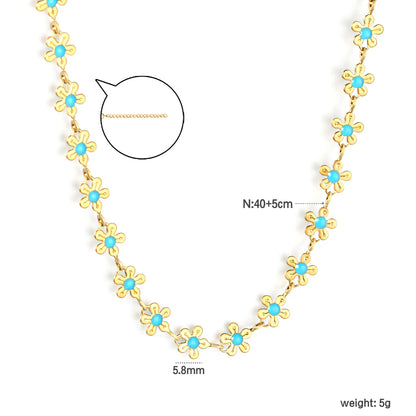 ✨ PVD 18k gold Petal Shape Stainless Steel Necklaces Wholesale (12+ Pieces) | Hypoallergenic & Tarnish-Free 🌍 | Trendy Pendants & Chains