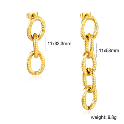 18k PVD gold Stainless Steel Hypoallergenic Drop Earrings – Bulk Wholesale (12+ Pairs) 🌍 EU/US Supplier Trendy & Durable