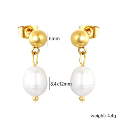 18k PVD gold Stainless Steel Hypoallergenic Drop Earrings – Bulk Wholesale (12+ Pairs) 🌍 EU/US Supplier Trendy & Durable