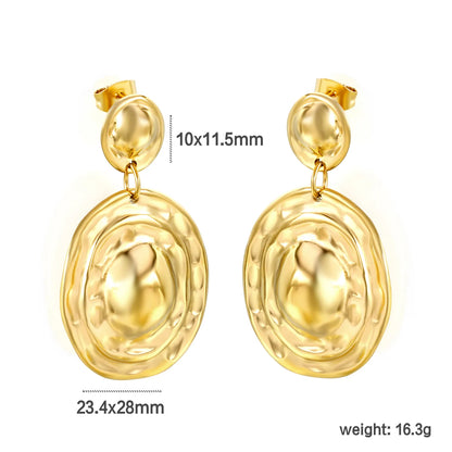 Wholesale PVD 18k gold Stainless Steel Hypoallergenic Drop Earrings – Bulk Wholesale (12+ Pairs) 🌍 EU/US Supplier Trendy & Durable