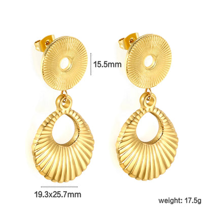 Wholesale PVD 18k gold Stainless Steel Hypoallergenic Drop Earrings – Bulk Wholesale (12+ Pairs) 🌍 EU/US Supplier Trendy & Durable