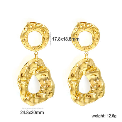 Wholesale PVD 18k gold Stainless Steel Hypoallergenic Drop Earrings – Bulk Wholesale (12+ Pairs) 🌍 EU/US Supplier Trendy & Durable