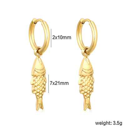 Wholesale 18k PVD gold Stainless Steel Hypoallergenic Ocean Series Drop Earrings – Bulk Wholesale (12+ Pairs) 🌍 EU/US Supplier Trendy & Durable