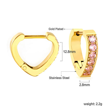 Wholesale 18K Gold PVD 2.8*12.8mm Elegant Hoop Earrings – Bulk Wholesale (12+ Pairs) 🌍 EU/US Supplier Trendy & Durable
