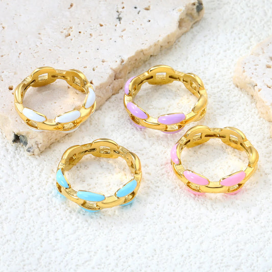 6.5mm PVD 18k gold Stainless Steel Rings Wholesale (MOQ 12+) | Hypoallergenic  Fashion Rings 🌍  | Tarnish-Free