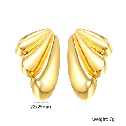 18k gold Stainless Steel Hypoallergenic Stud Earrings – Bulk Wholesale (12+ Pairs) 🌍 EU/US Supplier Trendy & Durable