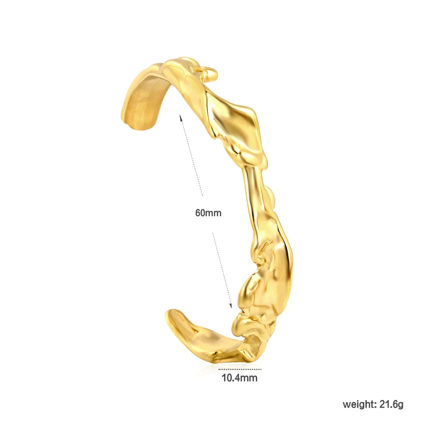 ✨ 59mm/60mm 18K Gold PVD & Silver Tone Bangle Bracelet Wholesale (MOQ 12+) | Stainless Steel 🌍 | Hypoallergenic Cuff & Chain Bangles