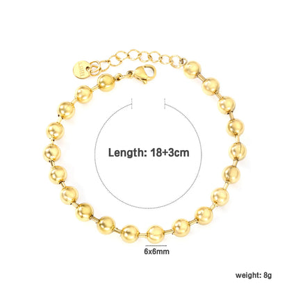 ✨ 18K Gold Plated 18+3cm Bracelet Wholesale (MOQ 12+) | Stainless Steel Hypoallergenic 🌍 | Dainty Chain & Charm Bracelets