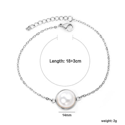✨ 18K Gold Plated Zircon/Pearls  Bracelet Wholesale (MOQ 12+) | Stainless Steel Hypoallergenic 🌍 | Dainty Chain & Charm Bracelets