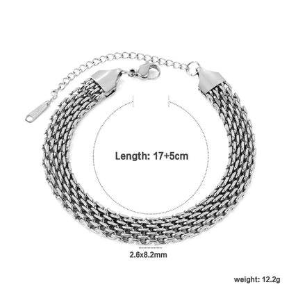 ✨ 18K Gold Plated Bracelet 17+5cm/18+ Wholesale (MOQ 12+) | Stainless Steel Hypoallergenic 🌍 | Dainty Chain & Charm Bracelets